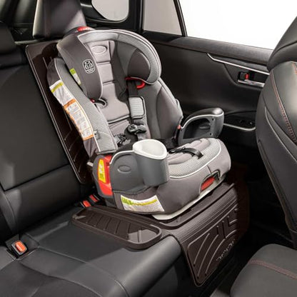 Child Car Seat Protector with Back Cocoa