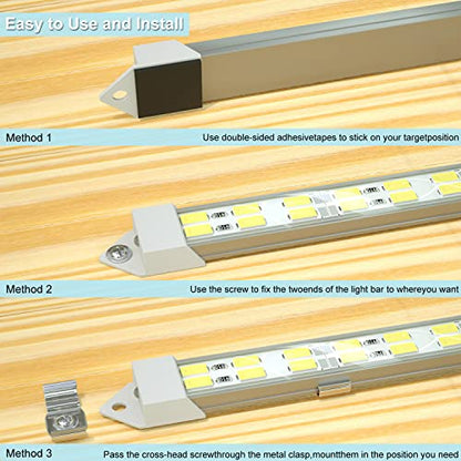 12V LED Light Bar Waterproof (4 Count)