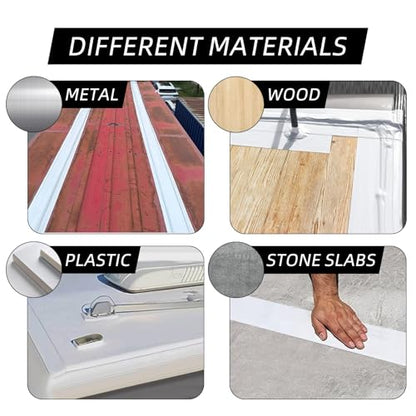 RV Roof Repair White Tape