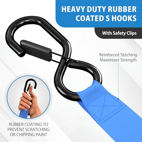 USA Based Retractable Ratchet Straps (2 Count)