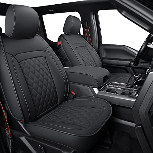 F150 Faux Leather Seat Covers Fit for 2015 (2 Count)
