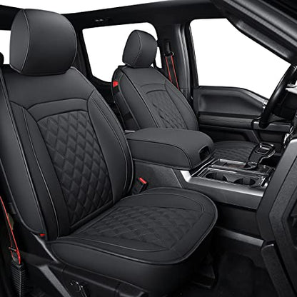 F150 Faux Leather Seat Covers Fit for 2015 (2 Count)