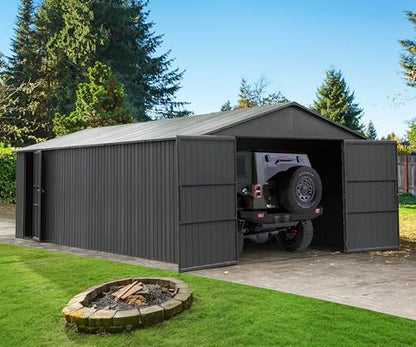 Domi 12x25FT Outdoor Metal Garage Shed