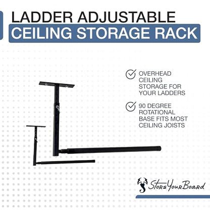 Adjustable Overhead Ladder Rack