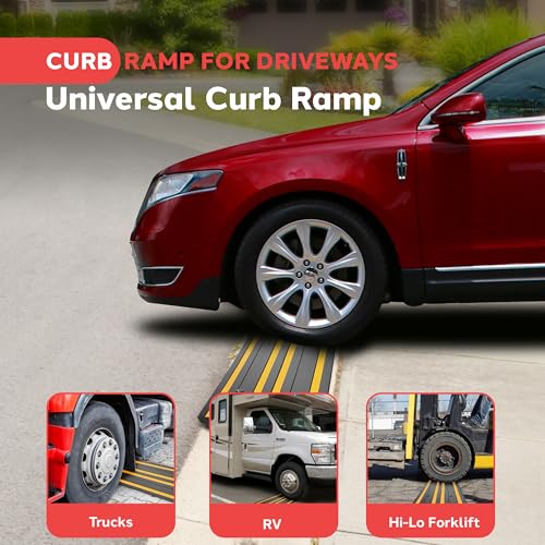 8 Ft. Rubber Curb Ramp Set