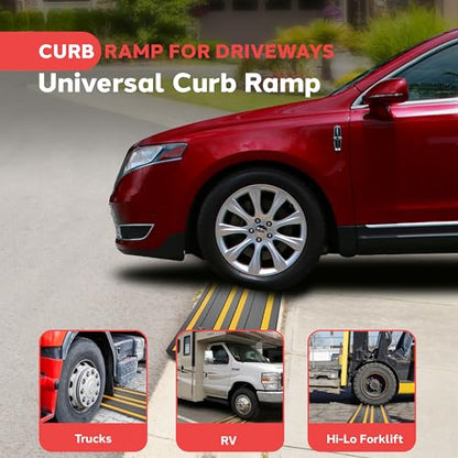 8 Ft. Rubber Curb Ramp Set