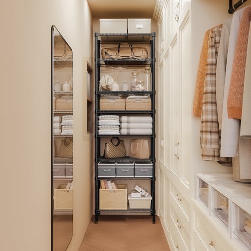 8 Tier 2000 lbs Storage Rack Metal Wire Shelving Unit (8 Count)