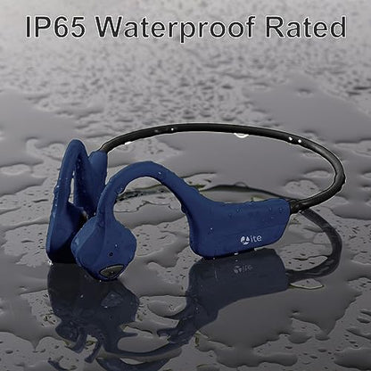 Bluetooth Headphones Waterproof Bone Conduction Headset Open Ear Earphones Blue Headset with mic