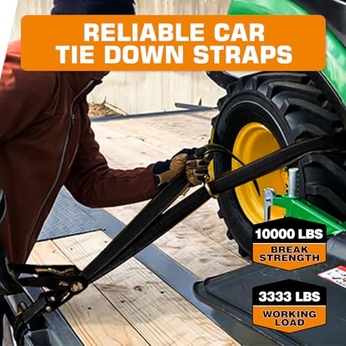Car Tie Down Straps for Trailers (4 Count)
