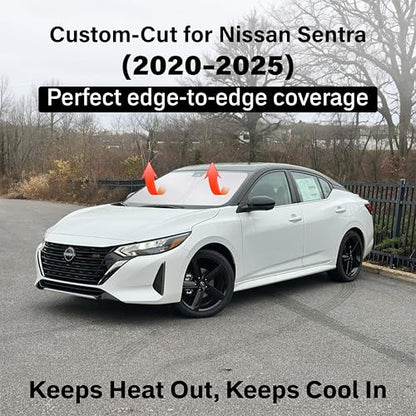 Windshield Sun Shade Compatible for Nissan Sentra 2020
