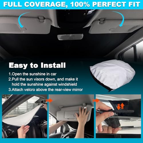 Foldable Front Windshield Sunshade fit for Honda HR