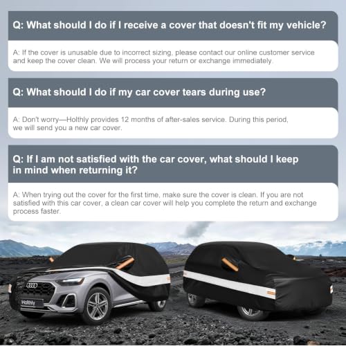 10 Layers SUV Car Cover Custom Fit for Audi Q5