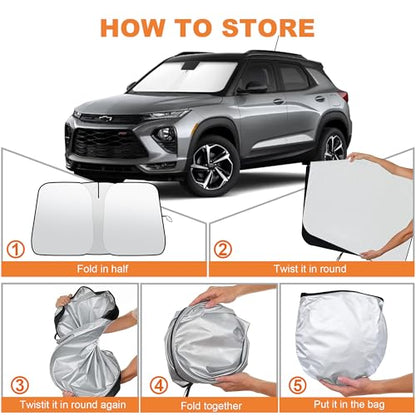 Foldable Front Windshield Sunshade fit for Chevrolet Trailblazer 2021