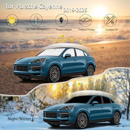 8pcs Thicken Sun Shades for Porsche Cayenne 2019