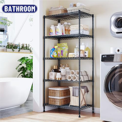 5 Tier 1010LBS Adjustable Narrow Storage Shelves