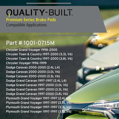 Rear Semi Metallic Brake Pads