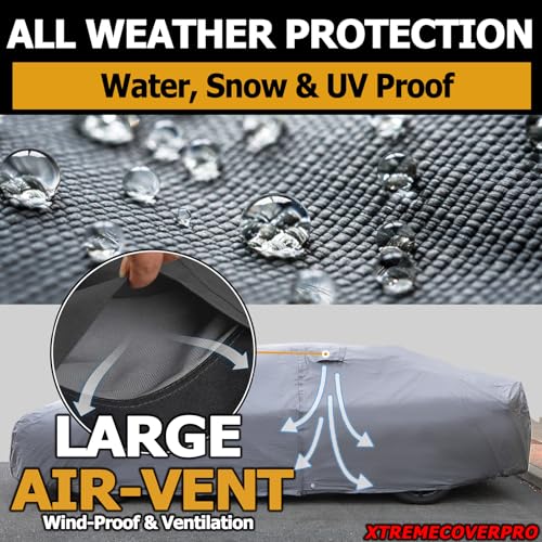 All Weather Waterproof car Cover Good for rain Snow uv Protection dust WRX STi Spoiler Civic Type