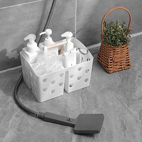 Portable Shower Caddy Plastic Shower Basket Organizer with Handle