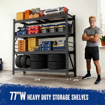 77 Inch Garage Utility Shelving