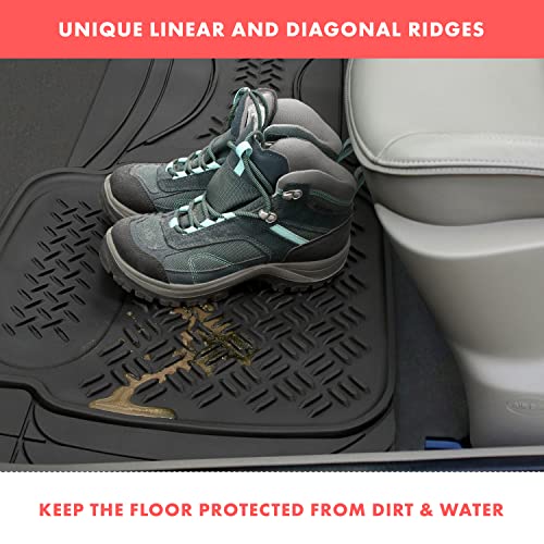 Heavy Duty Black Rubber Car Floor Mat by Vaygway