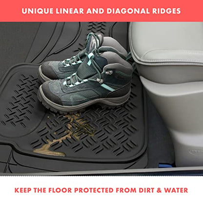 Heavy Duty Black Rubber Car Floor Mat by Vaygway