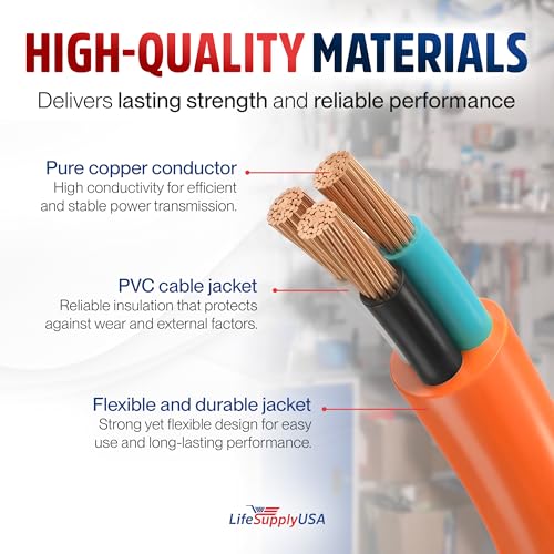 75ft Outdoor Indoor Extension Cord 10