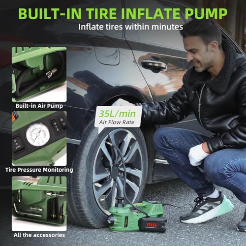 Portable Electric Car Jack 5 Ton 12V Hydraulic Car Jack Set