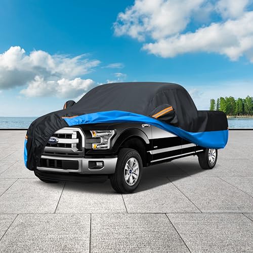 Car Cover Waterproof All Weather Outdoor Windproof Dustproof UV Protection Fit Tuck Cover XL