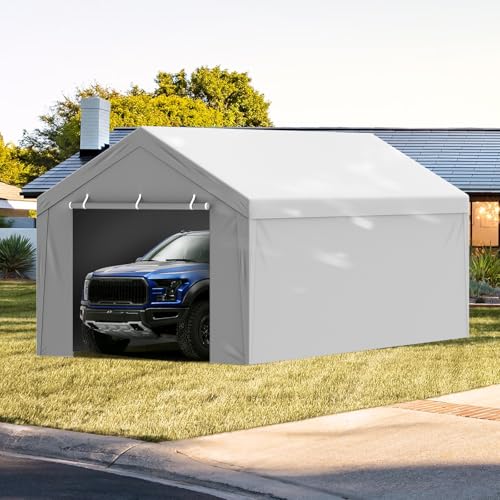 Carport Replacement Canopy Cover Top + Side Wall 10 x 20 ft