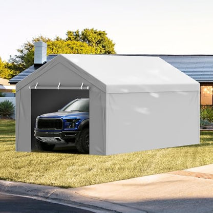 Carport Replacement Canopy Cover Top + Side Wall 10 x 20 ft