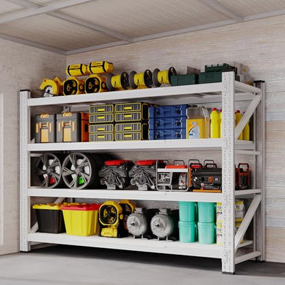 60" W Storage Shelves 5000lbs Garage Metal Shelving Heavy Duty Garage Shelves Adjustable Storage Shelves for Industrial