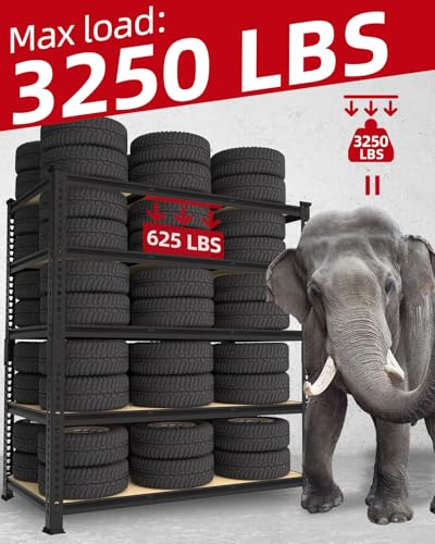 3250 LBS Heavy Duty Garage Storage Shelves Adjustable Shelf (3 Count)