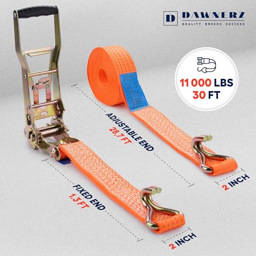 Heavy Duty Ratchet Straps 2 inch 30 ft