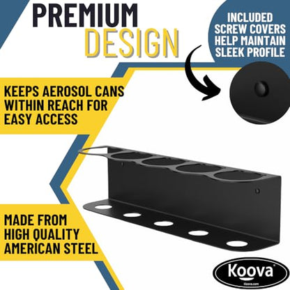 5 Aerosol Spray Can Holder