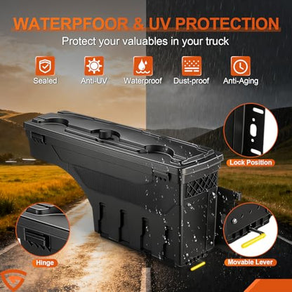 Truck Bed Swinging Toolbox Fits for Chevy GMC Silverado (7.5 Count)