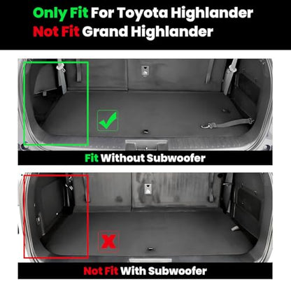 Cargo & Backrest Mats for Toyota Highlander 2026