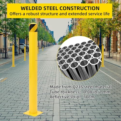 4 Pack Heavy Duty Safety Bollards