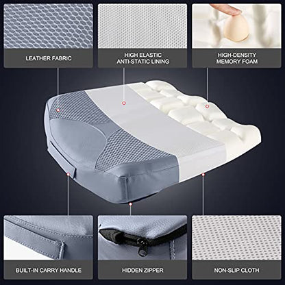Car Memory Foam Heightening Seat Cushion for Short People Driving