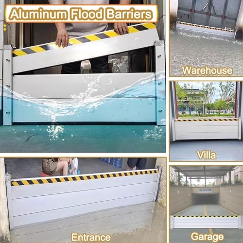 Reusable Heavy Duty Aluminum Flood Barriers for Home Exterior