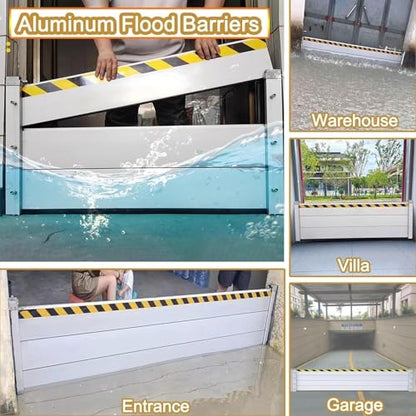 Reusable Heavy Duty Aluminum Flood Barriers for Home Exterior