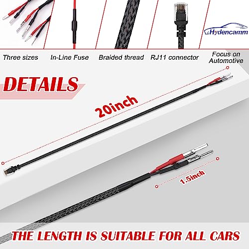 20" Upgrade Mirror Plug Wire Tap for Uniden (3 Count)