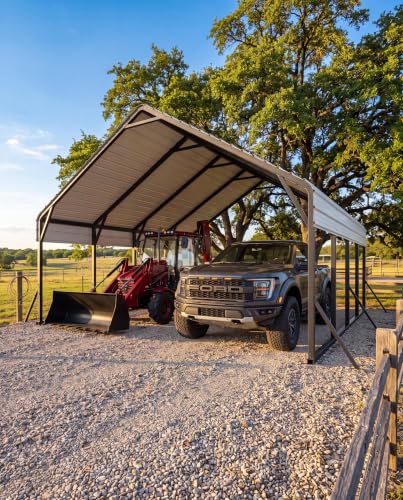 20 ft x 20 ft x13 ft Metal Carport for 2 Cars