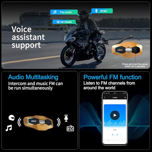 X10 Motorcycle Helmet Bluetooth Headset Speakers Headphone