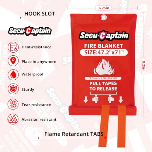 Emergency Fire Blanket for Home (2 Count)