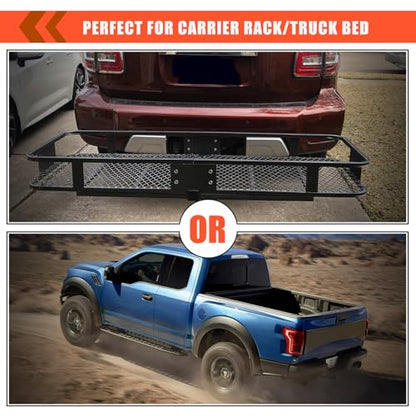 Hitch Mount Cargo Carrier Luggage Bag Waterproof 16 Cubic Feet Luggage Rack