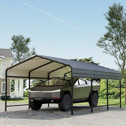 12'x20' Carport with Galvanized Steel Roof