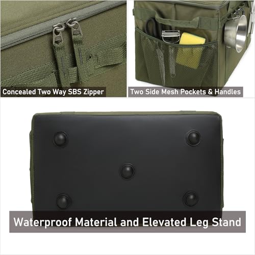 Tactical Camping Storage Bag 46L Rigid yet Foldable Tote Bag