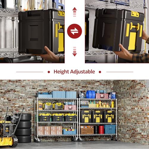 4 Tier Heavy Duty Metal Wire Shelving Unit