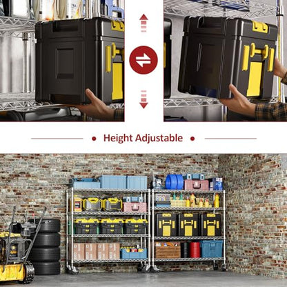 4 Tier Heavy Duty Metal Wire Shelving Unit