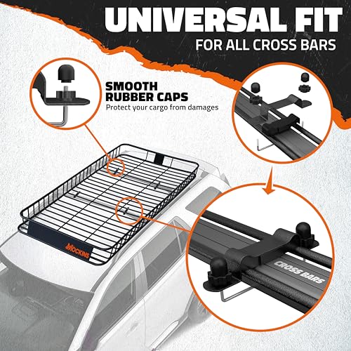 90"x50"x6" XXL Heavy Duty Roof Rack Cargo Basket 2